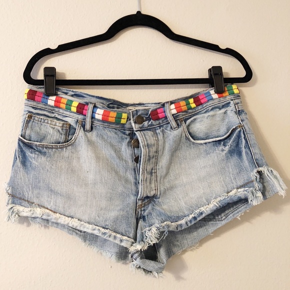 Free People Eliot Embroidered Shorts Size 26 - Picture 3 of 8